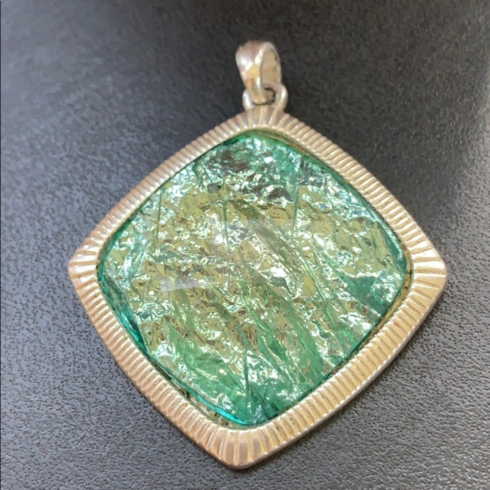 Silver Art Deco pendant